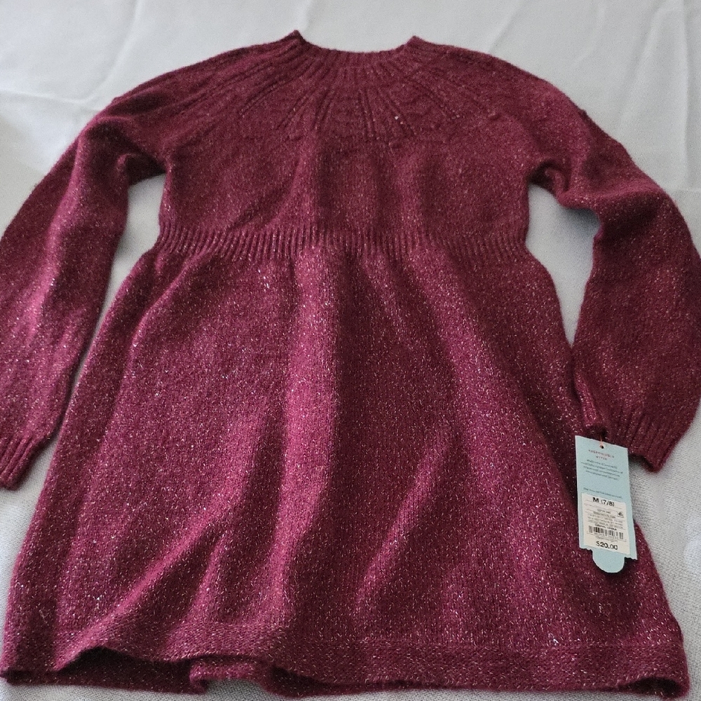 Cat & Jack Burgundy Knit Dress